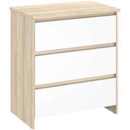 Shefa 880 3 Drawer Elm and White Kids Changing Unit - Size: 92 x 80 x 50cm - Elm-white - Wilko - thumbnail 4