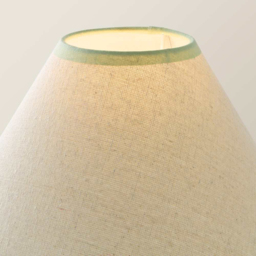 ValueLights Florie Scallop Green Trim Small Shade - Size: 15 x 27.5 x 27.5cm - Cream - Wilko - thumbnail 6