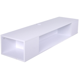 Living and Home 3 Shelf White Wall Mounted TV Stand Open Storage - Size: 23 x 135 x 35cm - Wilko - thumbnail 3