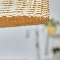 ValueLights Chianti Natural Rattan Wicker Pendant Light Shade - Size: 32 x 23 x 22cm - Brown - Wilko - thumbnail 6