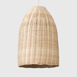 ValueLights Chianti Natural Rattan Wicker Pendant Light Shade - Size: 32 x 23 x 22cm - Brown - Wilko - thumbnail 4