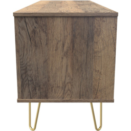 Crowndale 4 Drawer White Matt and Vintage Oak Chest of Drawers Ready Assembled - Wilko - thumbnail 5