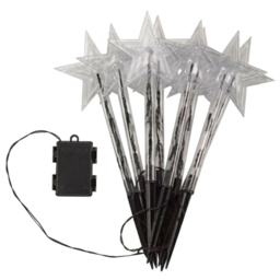 Marco Paul Warm White LED Star Decor Stakes 8 Pack - Size: 43 x 8 x 8cm - Wilko - thumbnail 3