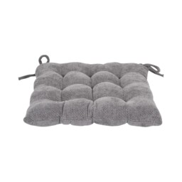 Soft Textured Seat Pad Grey - Wilko - thumbnail 5
