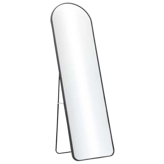 Living and Home Black Frame Full Length Standing Mirror 40 x 150cm - Size: 150 x 40cm - Wilko - image 1