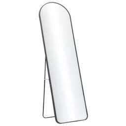 Living and Home Black Frame Full Length Standing Mirror 40 x 150cm - Size: 150 x 40cm - Wilko