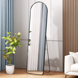 Living and Home Black Frame Full Length Standing Mirror 40 x 150cm - Size: 150 x 40cm - Wilko - thumbnail 7