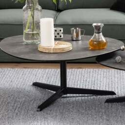 Florence Barnsley Black Ceramic Coffee Table - Furniture To Go - Wilko