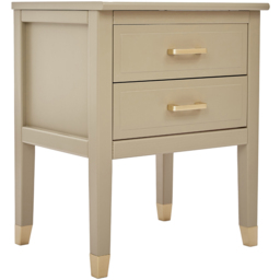 Palazzi 2 Drawer Clay Bedside Table - Cream - Wilko - thumbnail 3