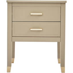 Palazzi 2 Drawer Clay Bedside Table - Cream - Wilko - thumbnail 4