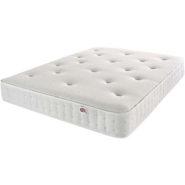Aspire Pocket+ Double True Hybrid Natural and Memory Mattress - White - Aspire Beds - Wilko - image 1