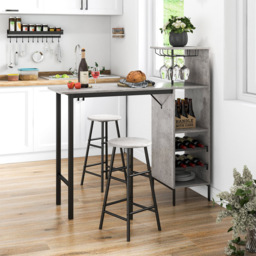 Costway 2 Seater Counter Height Dining Set Grey - Wilko - thumbnail 5