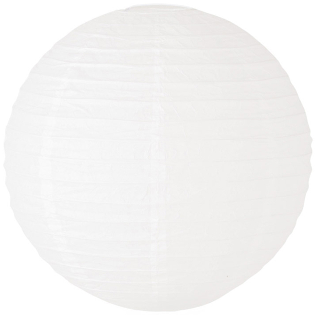 ValueLights Isla White Paper Globe Ceiling Lamp Shade 40cm - Wilko - image 1