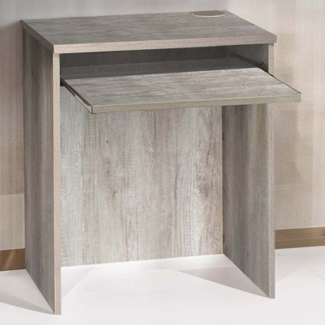 R White Cabinets Small Laptop Desk with Keyboard Tray Grey - Size: 72.8 x 60 x 54cm - Wilko - image 1