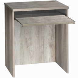 R White Cabinets Small Laptop Desk with Keyboard Tray Grey - Size: 72.8 x 60 x 54cm - Wilko - thumbnail 3