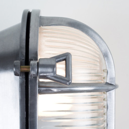 ValueLights Bow Polished Aluminium Outdoor Wall Bulkhead Light - Size: 16.4 x 20 x 20cm - Silver - Wilko - thumbnail 5
