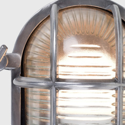 ValueLights Bow Polished Aluminium Outdoor Wall Bulkhead Light - Size: 16.4 x 20 x 20cm - Silver - Wilko - thumbnail 4