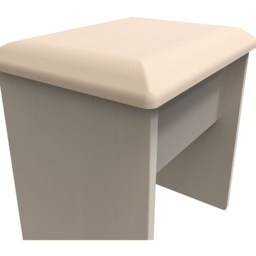 Crowndale Kent Kashmir Ash Dressing Table Stool - Size: 38 x 48 x 51cm - Cream - Wilko - thumbnail 6