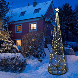 Groundlevel LED Metal Outdoor Christmas Tree 10ft - Multi - Wilko - thumbnail 3