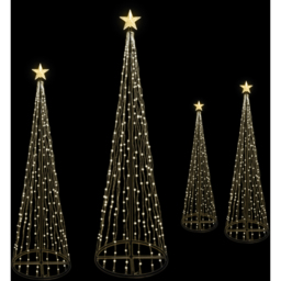 Groundlevel LED Metal Outdoor Christmas Tree 10ft - Multi - Wilko - thumbnail 5