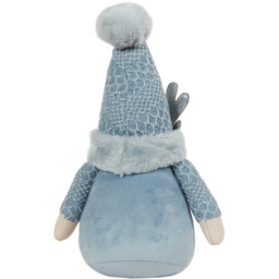 Sitting Blue Reindeer Gonk - Blue - Wilko - thumbnail 4