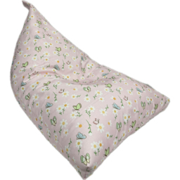 Kaikoo Butterfly Print Triangle Bean Bag - Pink - Wilko - thumbnail 3