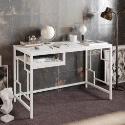 Decorotika Victory Single Shelf Wide Study Desk White - Size: 75 x 120 x 60cm - Wilko - thumbnail 4