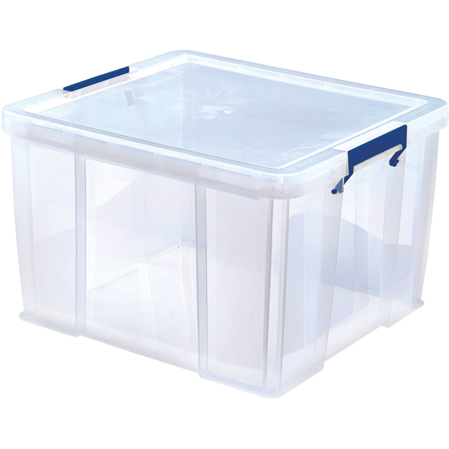 Fellowes Prostore 48L Storage Box with Lid - Size: 44 x 48 x 31.5cm - Clear - Wilko - image 1