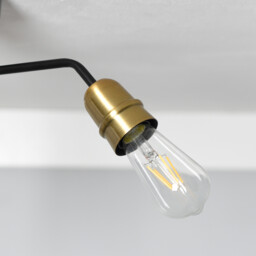 Remy 3 Light industrial Ceiling Light - Size: 50 x 19 x 50cm - Wilko - thumbnail 4