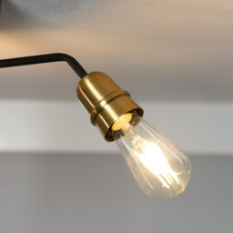 Remy 3 Light industrial Ceiling Light - Size: 50 x 19 x 50cm - Wilko - thumbnail 5