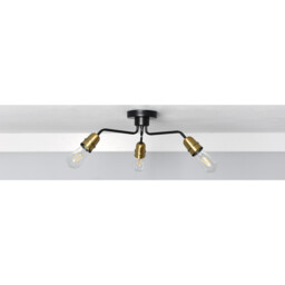 Remy 3 Light industrial Ceiling Light - Size: 50 x 19 x 50cm - Wilko - thumbnail 7