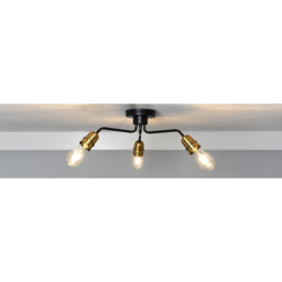 Remy 3 Light industrial Ceiling Light - Size: 50 x 19 x 50cm - Wilko - thumbnail 6