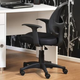 Alphason Davis Mesh Back Operator Chair - Size: 100 x 61 x 55cm - Black - Wilko - thumbnail 1