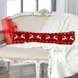 Noel Square Christmas Dancing Star Draught Excluder - Size: 24 x 90 x 10cm - Red - Wilko - thumbnail 3