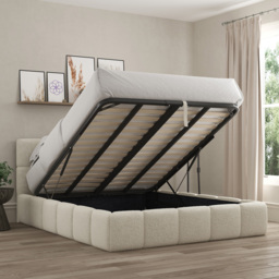 DS Living Ovella Single Ivory Cubed Ottoman Bed - Cream - Wilko - thumbnail 6