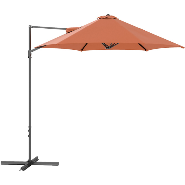 Outsunny Orange Rotating Offset Roma Parasol 2.5m - Size: 3m - Wilko - image 1