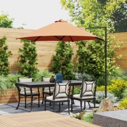 Outsunny Orange Rotating Offset Roma Parasol 2.5m - Size: 3m - Wilko - thumbnail 4