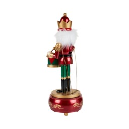 Musical Nutcracker Playing the Drum Ornament Red - Sleigh Bells Ring - Wilko - thumbnail 5