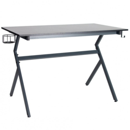 Neo Ergonomic Computer Gaming Desk Grey - Size: 66 x 115 x 77cm - Wilko - thumbnail 3