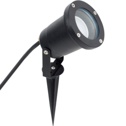 ValueLights Derwent Black Warm White Bulb Spike Light - Size: 31.5 x 9.2 x 9.2cm - Wilko