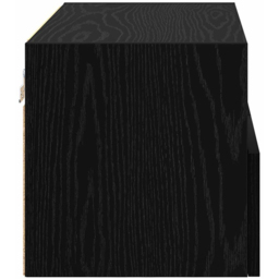vidaXL 2 Door 2 Shelf Black Oak Wall Mounted TV Unit Set of 2 - Size: 82 x 78.5 x 33cm - Wilko - thumbnail 7