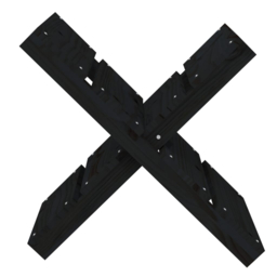 vidaXL Black Pine Wood Firewood Log Holder 48 x 47 x 39.5cm - Wilko - thumbnail 5