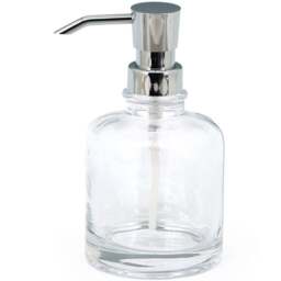 Elegance Clear Soap Dispenser - Size: 8 x 15 x 8cm - Wilko - thumbnail 1