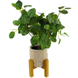 Botanik Variegated Pothos Foliage Artificial Plant in Pot 40cm - Size: 40 x 30 x 30cm - Green - Wilko - thumbnail 7