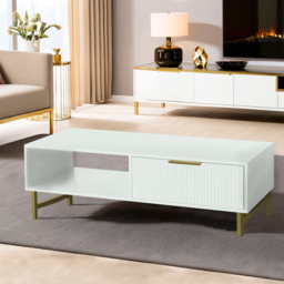 Kosy Koala White and Gold Coffee Table - Size: 40 x 110 x 50cm - Wilko - thumbnail 4