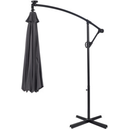 3m Parasol with Removable LED Lights Grey - Wilko - thumbnail 6