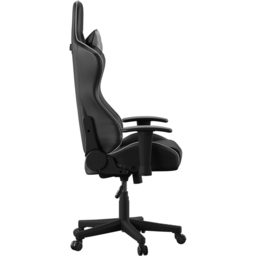 Alphason Senna Black Faux Leather Fully Adjustable Gaming Chair - Size: 135 x 70 x 111cm - black/grey - Wilko - thumbnail 4