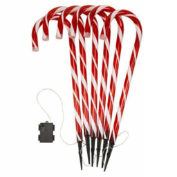 Marco Paul Candy Cane Stake Christmas Decoration 6 Pack - Size: 25 x 5 x 5cm - Red - Wilko - thumbnail 3