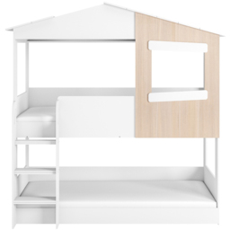 Flair Dreamland White and Oak House Bunk Bed - Size: Single - Wilko - thumbnail 4
