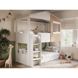 Flair Dreamland White and Oak House Bunk Bed - Size: Single - Wilko - thumbnail 5